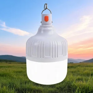 Factory Portable Rechargeable LED Camping Torch Light, 10W 20W 30W 40W 50W, for Outdoor and Home Emergencies