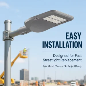 Factory Price IP65 AC Powered Dimmable 100W LED Street Light Low MOQ Weather Adaptive Control Parks Pathways and Public Spaces