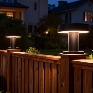 Factory Price IP65 Waterproof Decorative Solar Bollard Light for Home Fence Door Headlight & Garden Outdoor Use