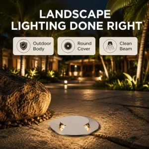 Factory Price RGBW AC85 265V LED Underground Light Remote Control IP66 for Private Courtyard Landscape Decoration