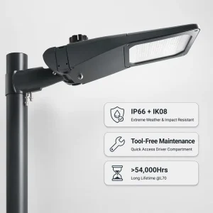 Factory Security IP66 Waterproof NEMA ZHAGA Aluminum 200W LED Street Light for Road
