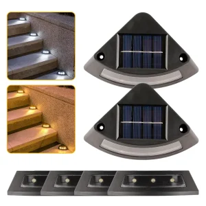 Factory Solar Garden LED Step Light Outdoor Rainproof Garden Stair Courtyard Atmosphere Decoration Guide Path Light