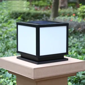 Factory Solar Powered LED Street Ground Light Outdoor Garden Pole Lamp Post