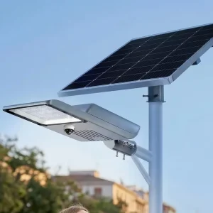 Factory Supply 60W 80W 100W LED IP66 Solar Street Lamp for Garden Road Landscape Use with 50000 Hours Lifespan