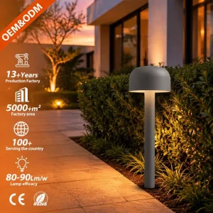 Factory Supply IP65 Waterproof Aluminum Alloy Villa Home Courtyard Garden Lamps SMD 12W Modern Outdoor Bollard LED Lawn Lights