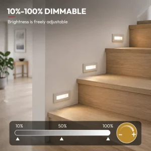 Factory Supply Long Strip Multi Scenes 4W Aluminum IP65 Waterproof Outdoor Led Garden Courtyard Stairs Wall Lights Dimmable
