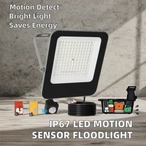 Family Use 100W COB LED Flood Light IP65 Adjustable Light Distribution Dimmable Outdoor for Courtyard