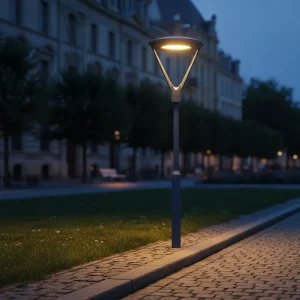 Farol De Jardin Con Tres Soportes Luminaire Car Park Light Bike and Pedestrian Paths Lamp Urban Light Eclairage ambiance