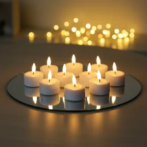 Flameless LED Remote Control Pillar Candle Set Warm White Light for Holiday & Valentine’s Day Home Decor