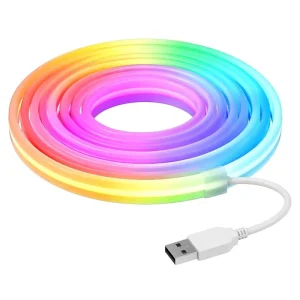 Flexible Neon LED Strip Light 12V/24V SMD RGB RGBIC Digital Waterproof Colored Tube for Indoor Outdoor Decor