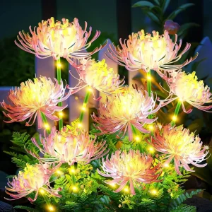 Flower LED Solar PVC Small Garden Path Light Outdoor Lawn IP44
