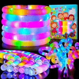 Fluorescent RGB LED Party Decorations Telescopic Tube for Concerts and Holidays