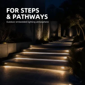 Flush Mount Ultra thin LED Buried Light Minimalist Design IP67 for Modern Courtyard Concrete Pavement Invisible Embedded