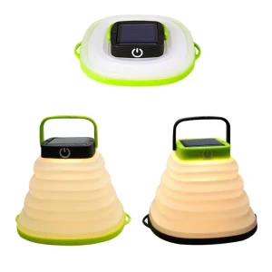 Folding LED Inflatable Outdoor Camping Tent Lamp, Solar Rechargeable