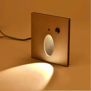 Foot Lights Human Body Induction Stair Step Light Kick Wall RGB Color Lighting Beam Pattern Corner Lamp 5 Year Warranty