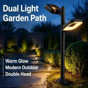 Four Sided Curved 40mm Diameter Aluminum Tube Rotatable Lamp Heads LED Bollard Light for Scenic Spot Landscape Decoration