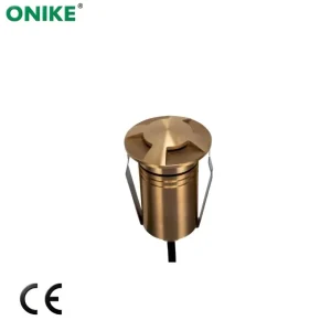 Four-sided Lighting 2.5W Copper LED In-ground Light IP67 Outdoor Plaza Spotlight Floor Tile Lighting Garden Underground Light
