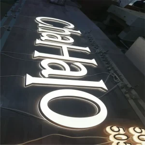 Frontlit Backlit LED Signs for Restaurants Bars Hospitals Advertising Bluetooth-Controlled Lighting Direction