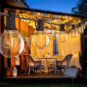 G40 High Voltage IP65 Waterproof Plastic Outdoor Christmas Garden LED Light String with CE Certification