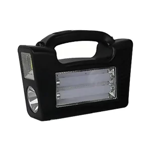 GD8819 Portable Solar LED COB Lamp with Energy Storage System Three External Bulbs USB Charging for Garden Road Use Daylight