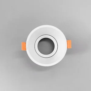 GU10 Aluminum Square Recessed Ceiling Spotlight, White and Black, Commercial Indoor Warehouse Light