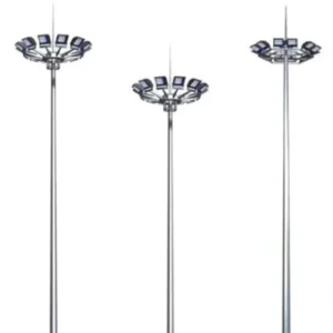 Galvanized Sport High Mast Lighting Pole 25m 30m for Football Field Stadium