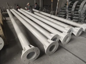 Galvanized Steel 4m 5m 6m 7m 8m 9m 10m 12m Solar Street Light Pole Post Lamp Pole Double Single Arm