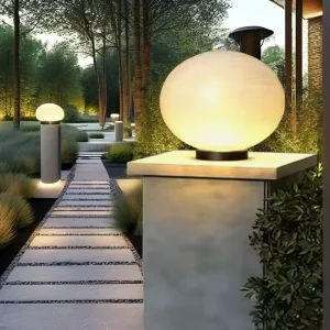 Garden Fence Path Outdoor Solar LED Bollard Light IP65 Waterproof DieCast Aluminum Driveway Landscape Security Decorative Alison
