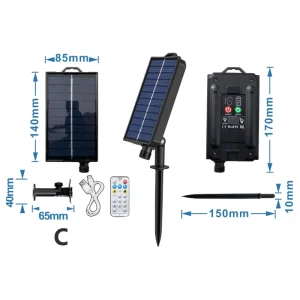 Garden LED Strip Lights Light Boxes Adaptation Solar Power System Power Adopt MPPT Solutions Are