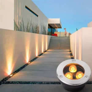 Garden Landscape Deck Path Ground Light Waterproof 12V Outdoor Recessed Terrace Light Recessed Deck Lighting