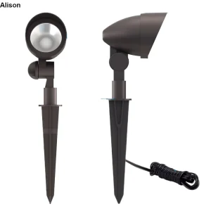 Garden Landscape Lighting DC 12V IP65 Waterproof Low Voltage 5W LED 200 Lumens Outdoor Pathway Light 4PK Aluminum ETL