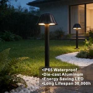 Garden Lawn Light IP65 Waterproof Die-Cast Aluminum Wide Voltage Outdoor Path Light Warranty