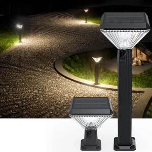 Garden Pathway Lights Outdoor Solar Garden Lamp Waterproof LED Landscape Lighting Pathway Lawn Hallow Light