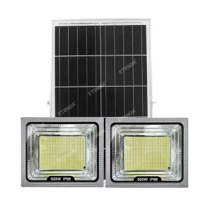 Garden Reflector 100W 200W 300W 500W ABS IP65 Outdoor Solar Powered LED Flood Lights