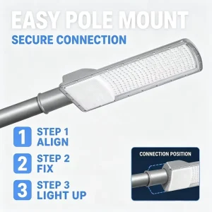 Garden Road Lighting Outdoor IP65 Waterproof Aluminum 3030 SMD Street Light 50w 100w 150w 200w Led Street Light