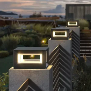 Garden Solar LED Column Light Waterproof Decoration and Lighting Integrated Light Solar Street Lights Outdoor Waterproof