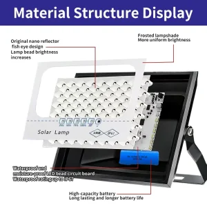 Garden Solar Light Outdoor Waterproof IP67 Solar Led Flood Light 100w 200w 300w 400w Solar Lights