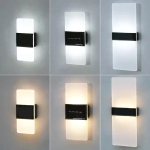 Garden Up and Down Luminous Landscape Wall Lamp Waterproof Porch LED Wall Light Outdoor Solar Wall Lamp
