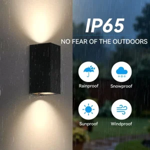 Garden Wall Decor Lighting Fixtures 5W GU10 Wall Light Surface Mounted Led Wall Light Led Wall Lamps Outdoor