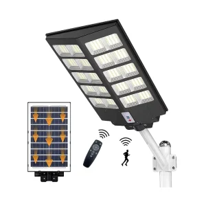 Garden Wall Remote Sensor LED Solar Street Lights IP66 ABS Li-PO4 Battery Road Use 200W 300W 400W Street Light Solar