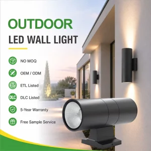 Garden Yard Corridor LED Wall Lamp Up and Down Hotel Indoor Outdoor Light