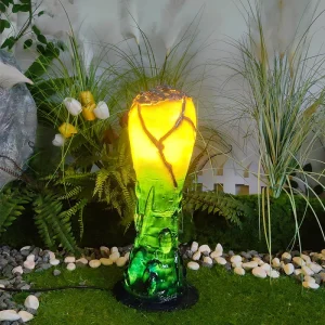 Garden Yard Decorative Landscape Waterproof Outdoor Patio Artificial Stone Light Ornament LED Stone Light