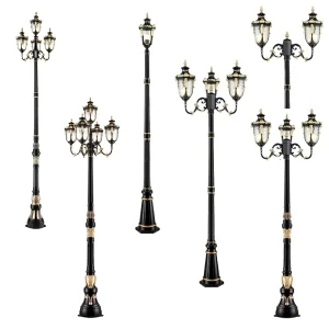 Garden Yard LED Waterproof Post Main Gate Lamp Post Lights Outdoor Modern Pillar Light Exterior Landscape Lights