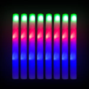Glow in Dark LED Lighting White Glow in Dark Tube RGB LED Long Party LED Foam Stick With Foam
