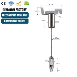 HD Factory Supply Contemporary Indoor/Outdoor Eco-Friendly Lighting Accessories Line Lamp Plant Lamp Steel Wire Rope Fittings
