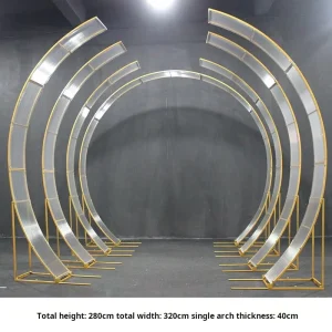 HJ 22 Backdrop Entrance Tunnel Light Arch Stand for Wedding Party Decoration