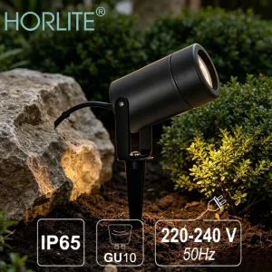 HOELITE Morden GU10 Outdoor Spike Light Landscape Lamps with Premium ABS Body IP65 Rating Daylight for Garden
