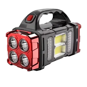 HOT High Power LED Flashlight Camping Torch Work Light Solar Charge 4 Gear USB Rechargeable Waterproof Outdoor