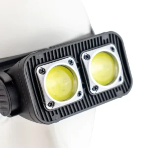 Hand-Waving Sensor USB Rechargeable Dual-Light-Source Night Running Fishing Headlamp