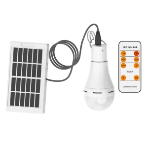 Hanging Emergency Sunlight LED Solar Light 5V USB Charged Bulb Outdoor Camping Tent Lights Waterproof Emergency Light